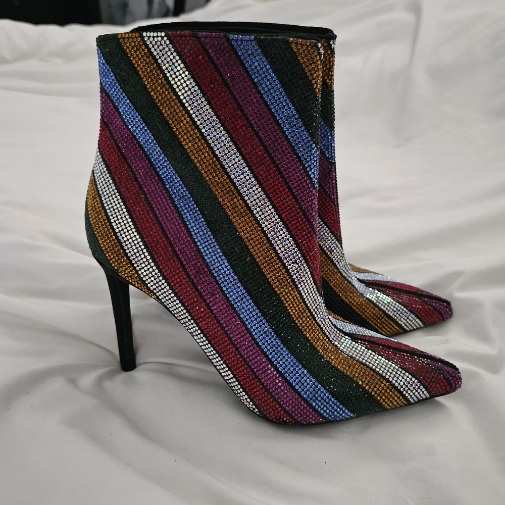 INC International Concepts Striped Heeled Boots